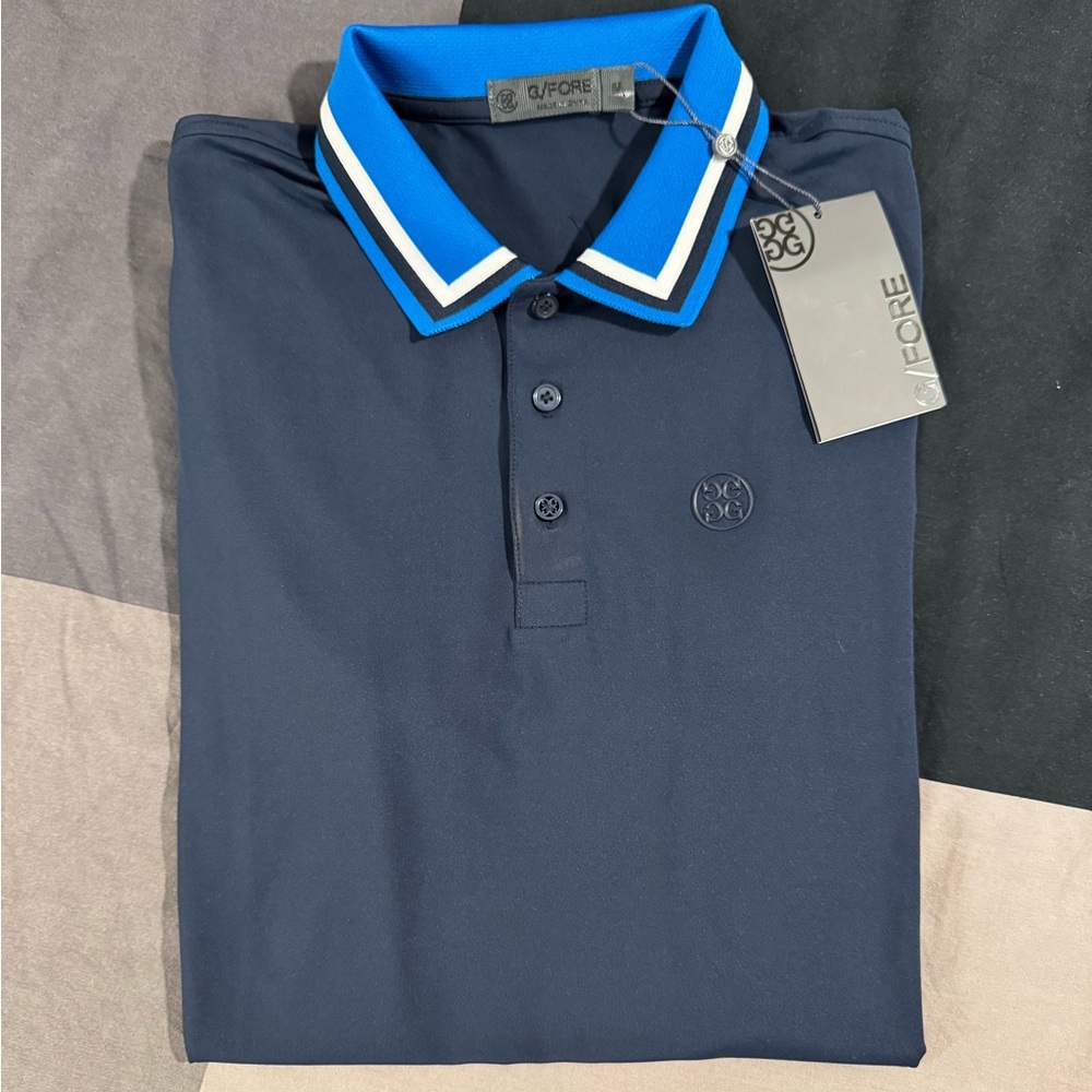 G/Fore Men’s Golf Polo Navy Blue Size Medium NWT ($120 MSRP)